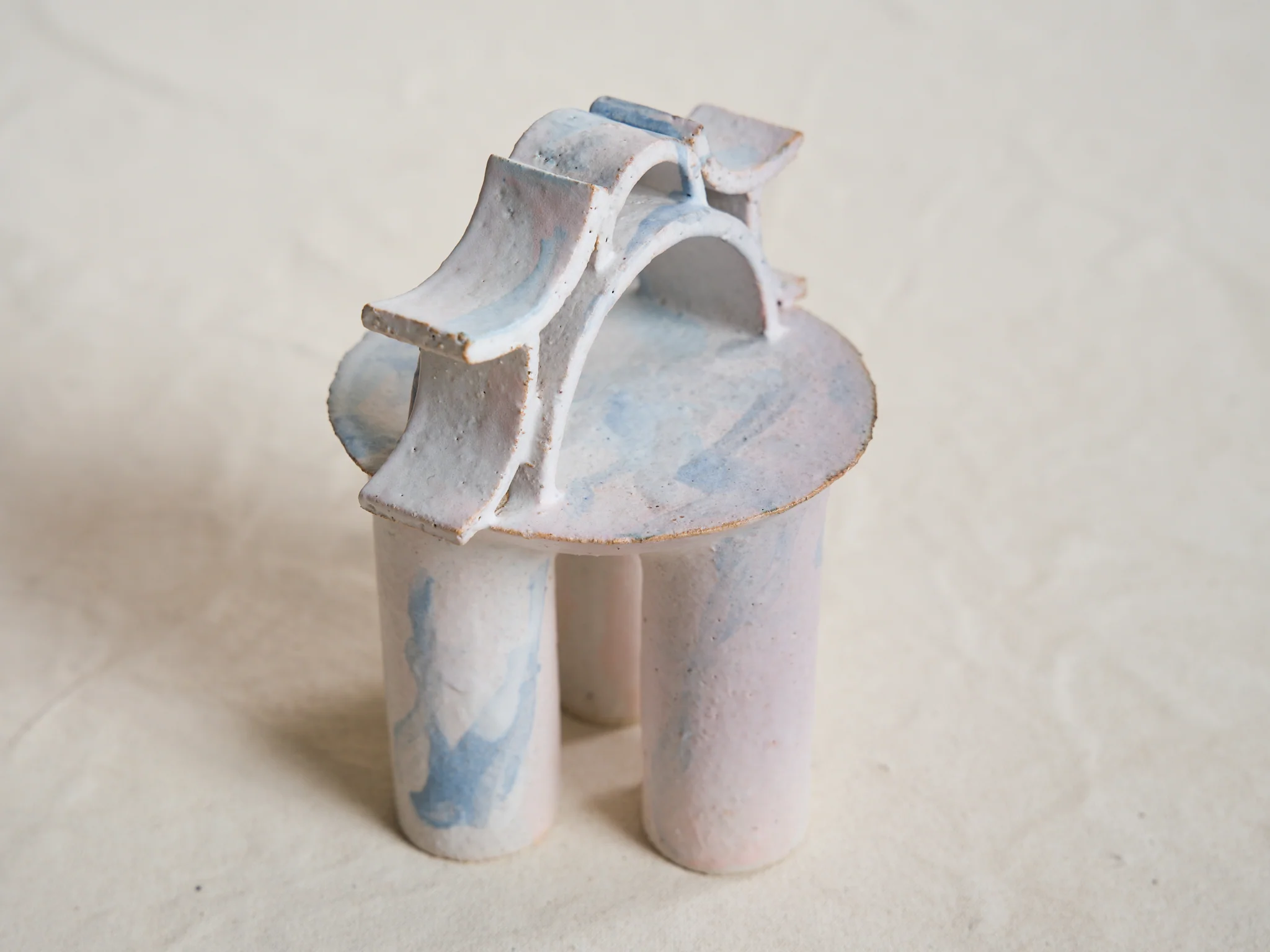 CATHERINE DIX PETIT TEMPLE SCULPTURE NO.14 H6.8" x Ø5" - Image 3