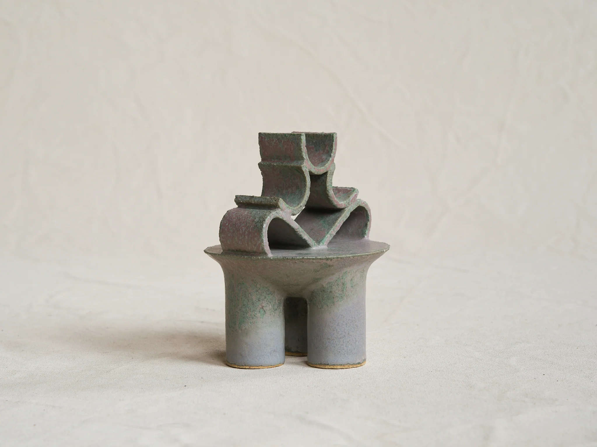 CATHERINE DIX PETIT TEMPLE SCULPTURE NO.8 H6.2" x Ø5" - Image 3