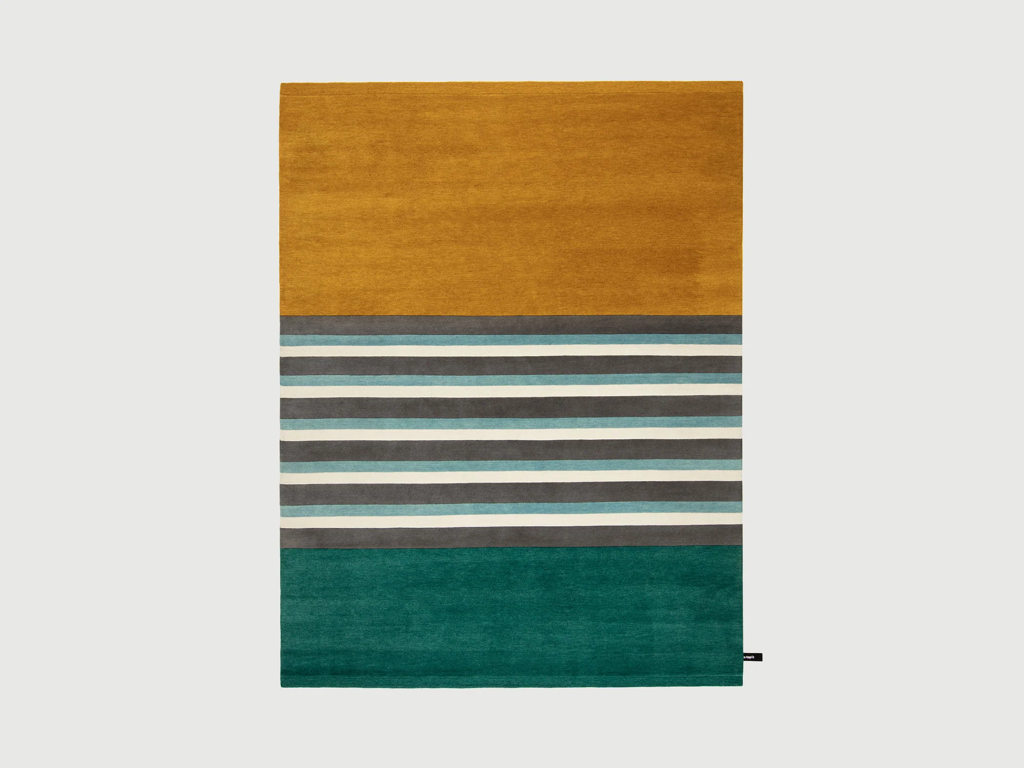 CC-TAPIS CHARLOTTE PERRIAND BLUE BLANC GRIS RUG 7'5" x 9'8"