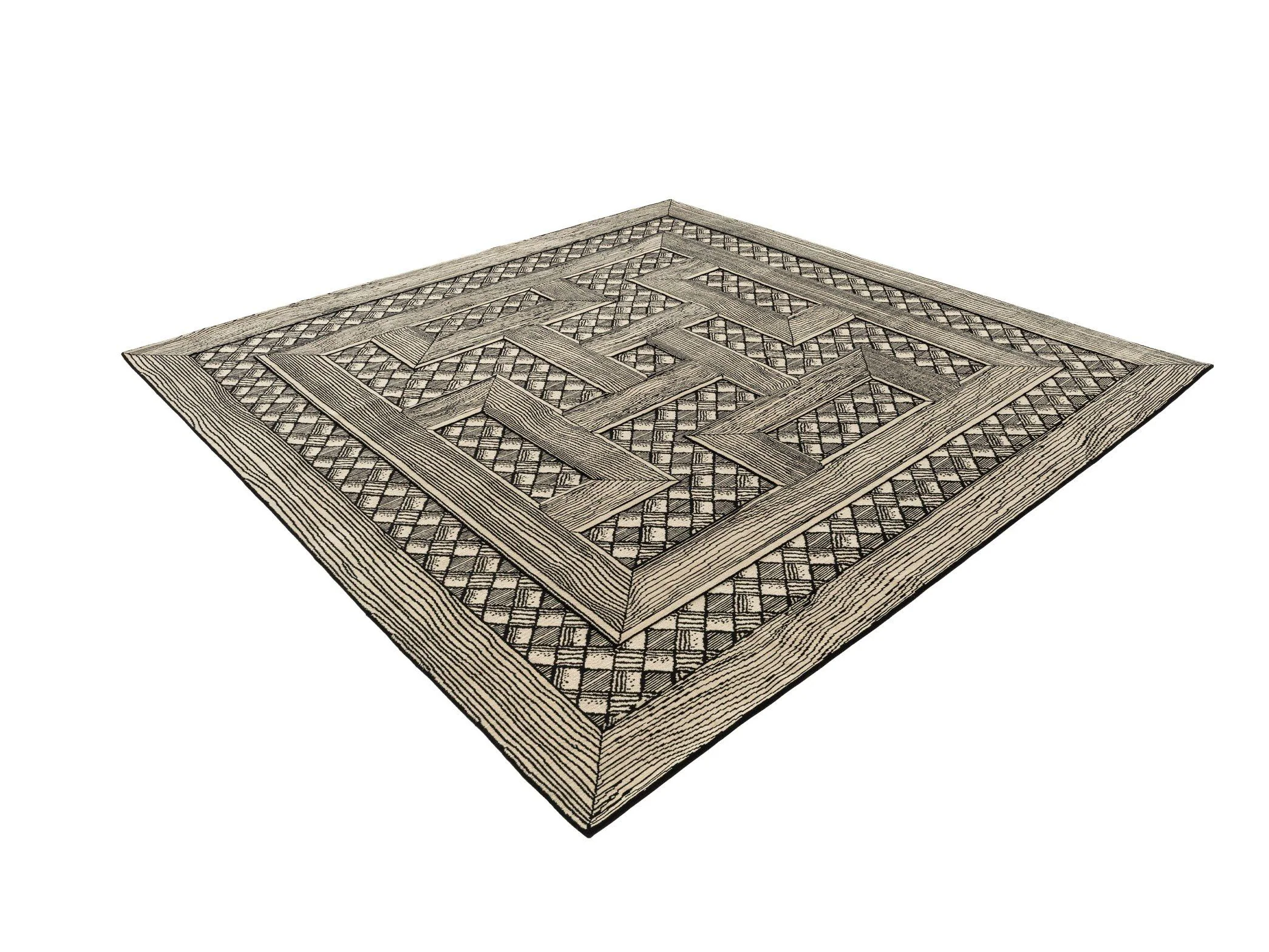 CC-TAPIS FORNASETTI MUSCIARABIA RUG / SQUARE 9'8" x 9'8" - Image 3
