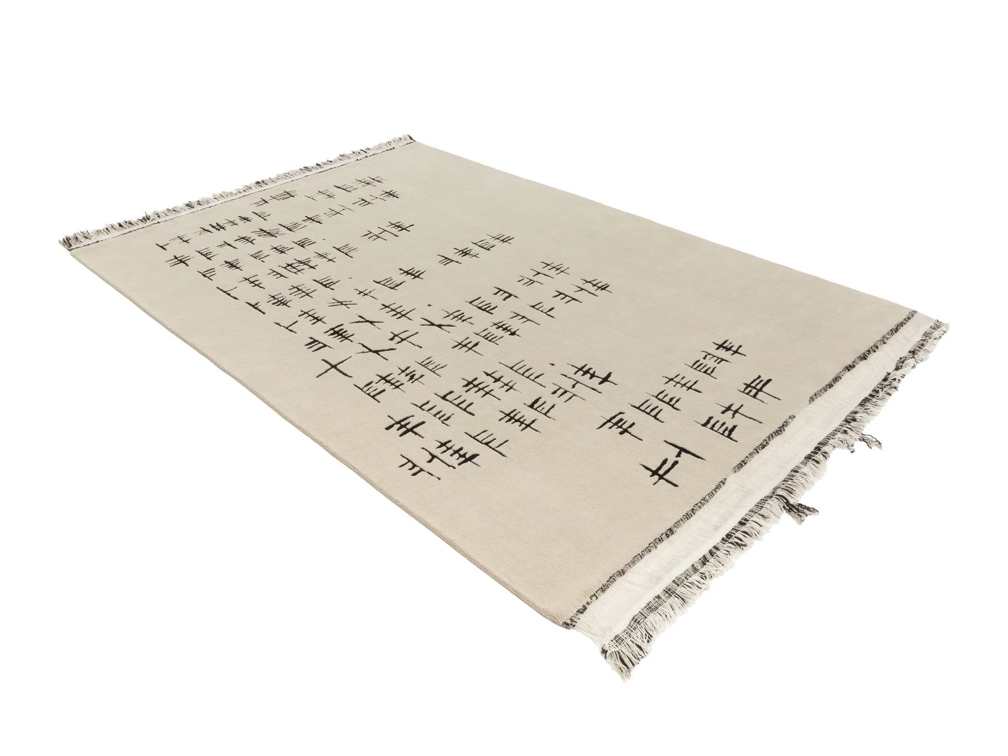 CC-TAPIS SCARLETT ROUGE OGHAM RUG 7'5" x 9'8" - Image 2