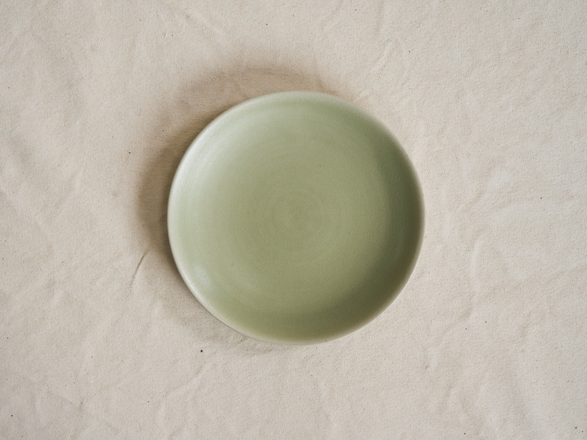 CECILE PREZIOSA MEDIUM PLATE / MOSS GREEN H.78" X Ø7.8" - Image 2