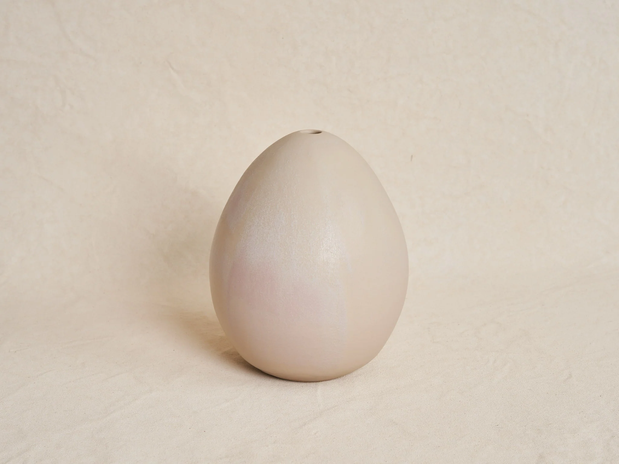 CHRISTIANE PERROCHON LARGE EGG VASE / SAND H9.4"