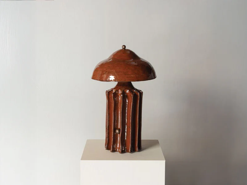 CHRISTOPHER MERCHANT STUDIO ARBOR TABLE LAMP LARGE / RUST Ø14" x H21"