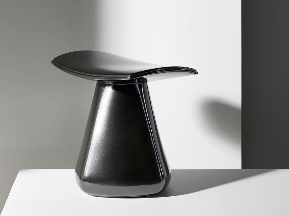 COLLECTION PARTICULIÈRE CHRISTOPHE DELCOURT DAM STOOL L19.3" x D15.4" x H17.7" x SH16.7" - Image 2