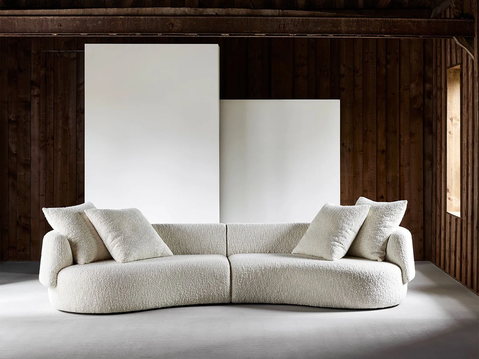 COLLECTION PARTICULIÈRE CHRISTOPHE DELCOURT FAO DOUBLE SOFA W141.7" x D49.6" x H28.3" x SH16.5"