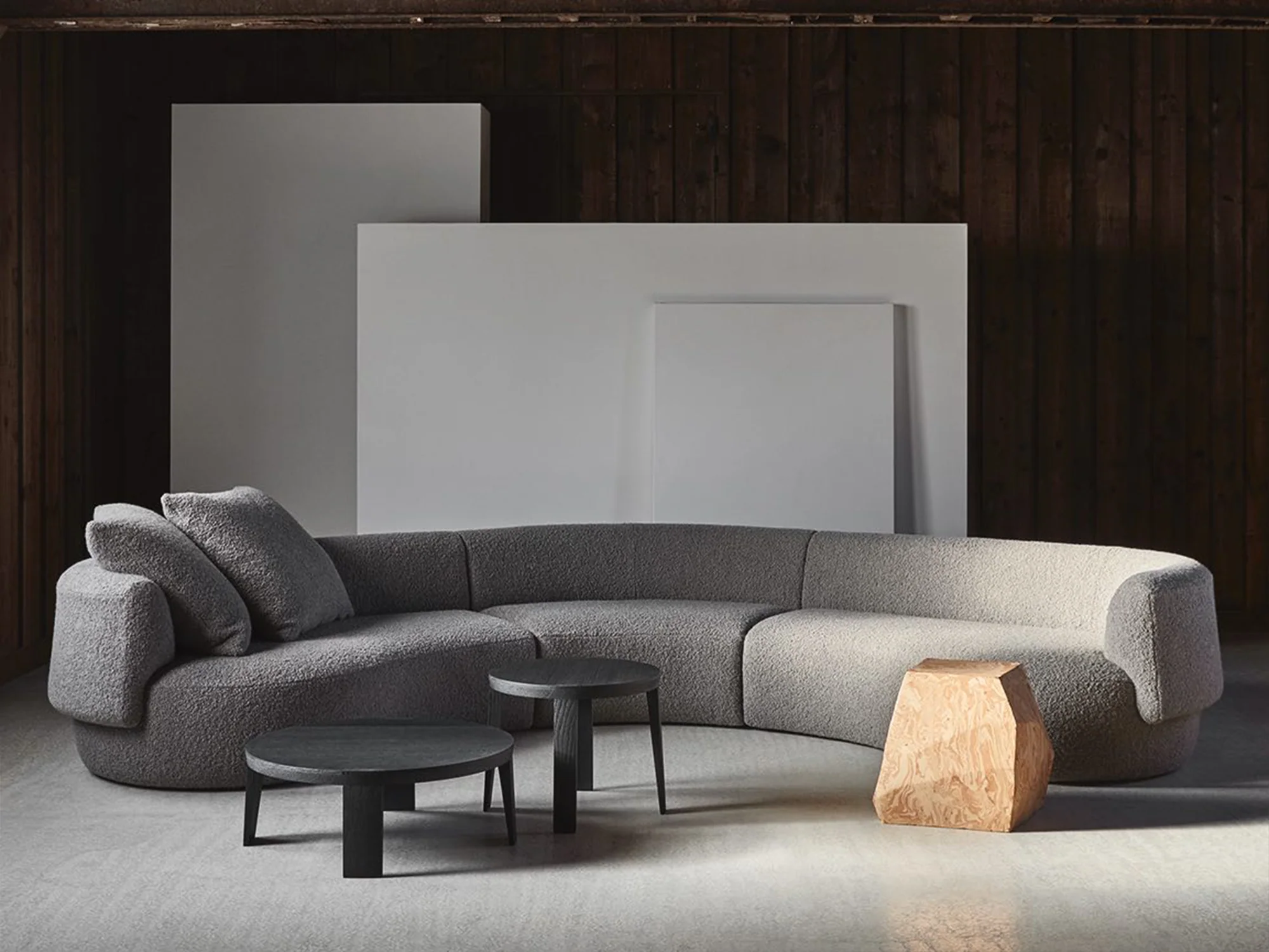 COLLECTION PARTICULIÈRE CHRISTOPHE DELCOURT FAO PANORAMIC SOFA W164.2" x D81.5" x H28.3" x SH16.5"