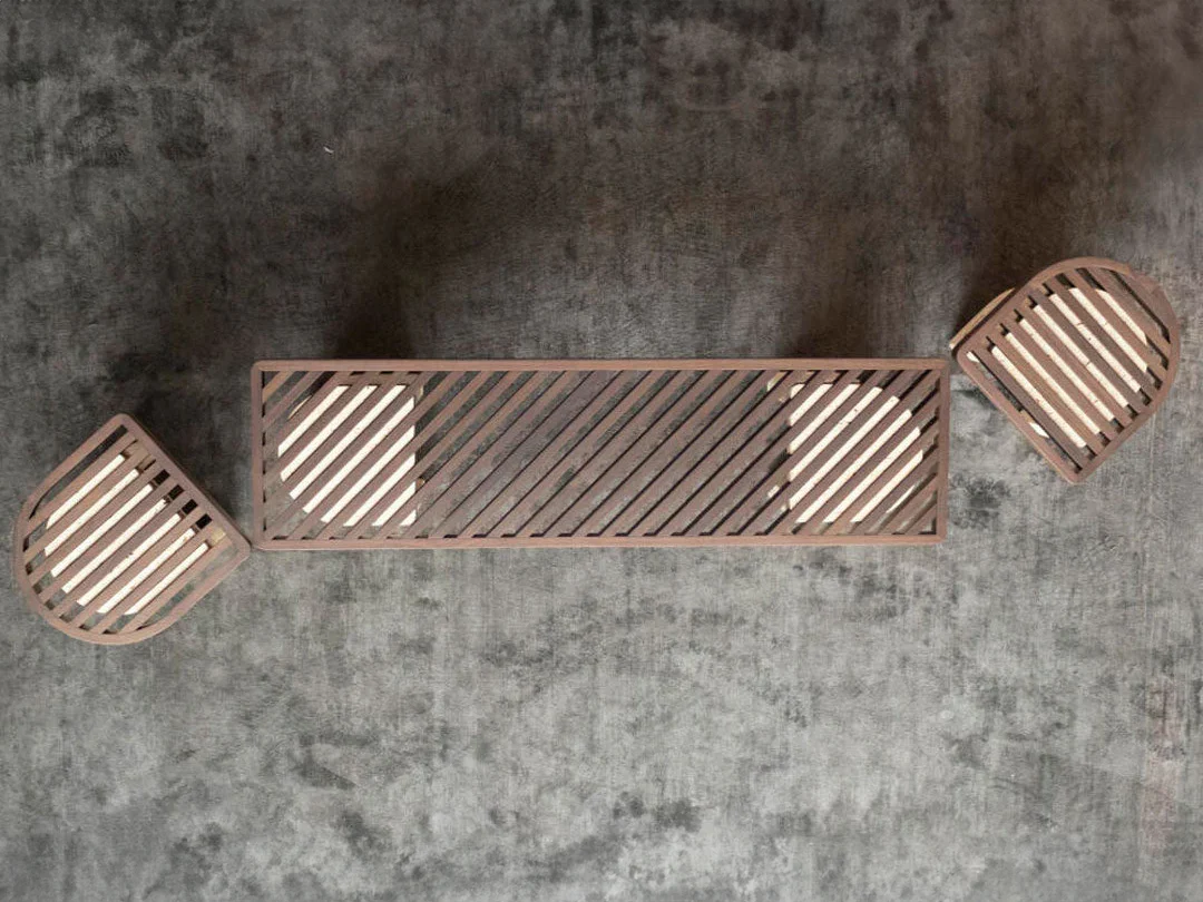 COLLECTION PARTICULIÈRE TRACKS BENCH L55.1" x W15 x H15.6 - Image 3