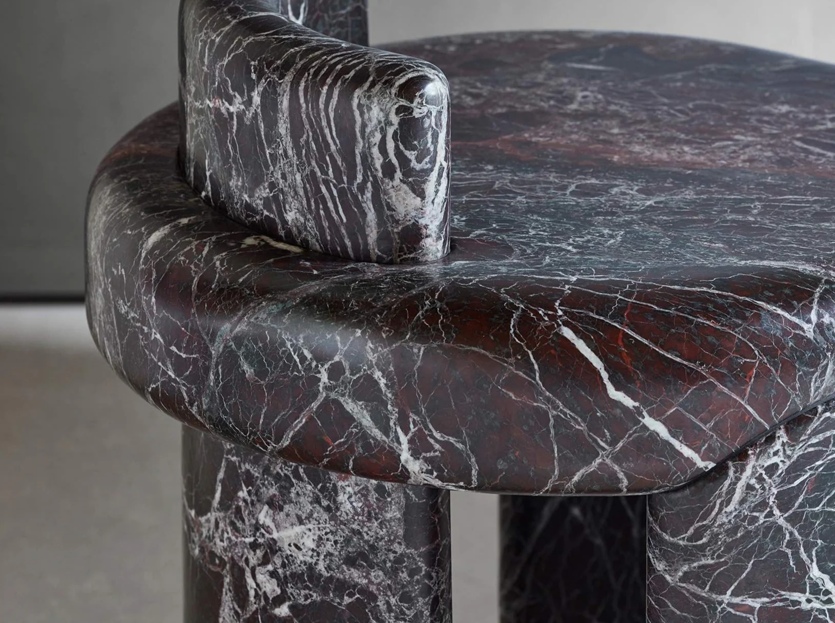 COLLECTION PARTICULIÈRE KAFA STOOL / STONE Ø19.7" x H21.7" - Image 4