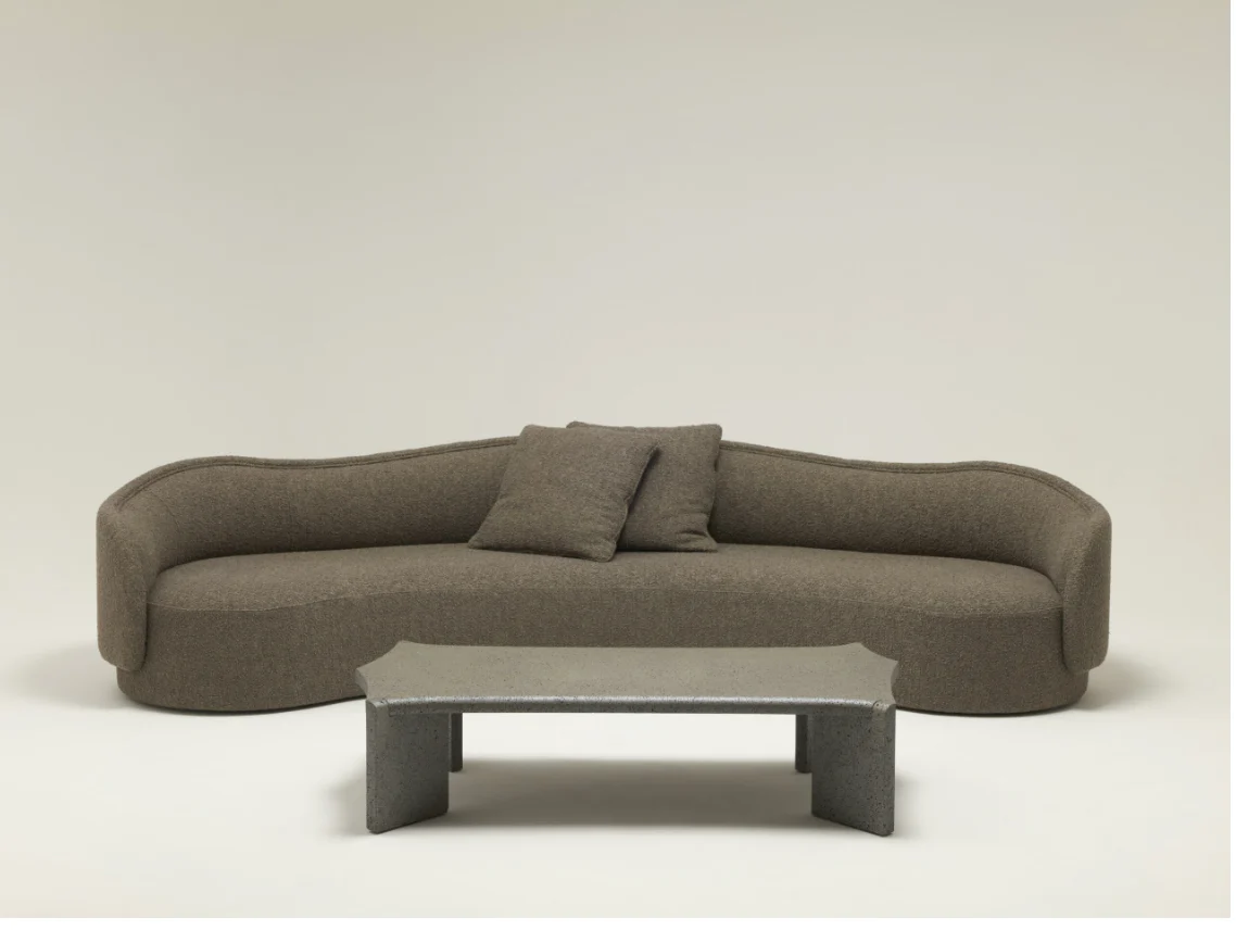 COLLECTION PARTICULIÈRE PIA CURVED SOFA W137.8" x D53.2" x H32.3" x SH15.7" - Image 2