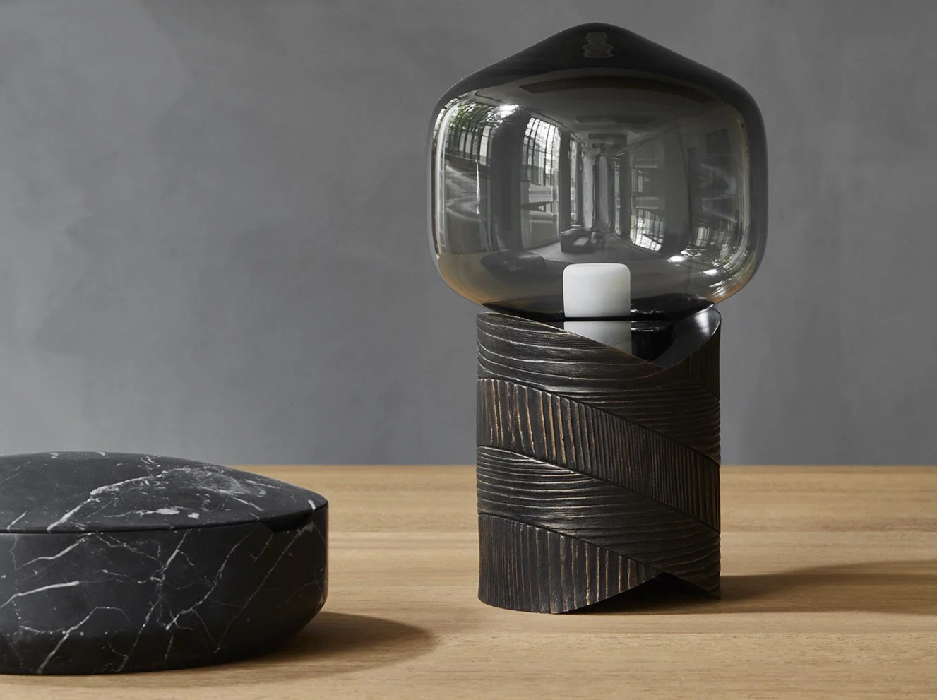 COLLECTION PARTICULIERE ROPE TABLE LAMP W10" x Ø7" x H17" - Image 2