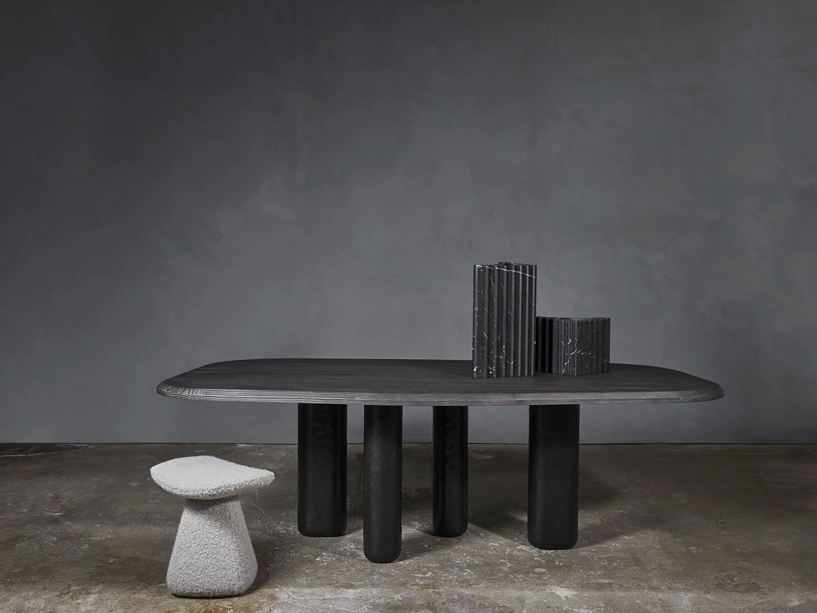 COLLECTION PARTICULIÈRE ROUGH DINING TABLE / BRONZE - Image 2