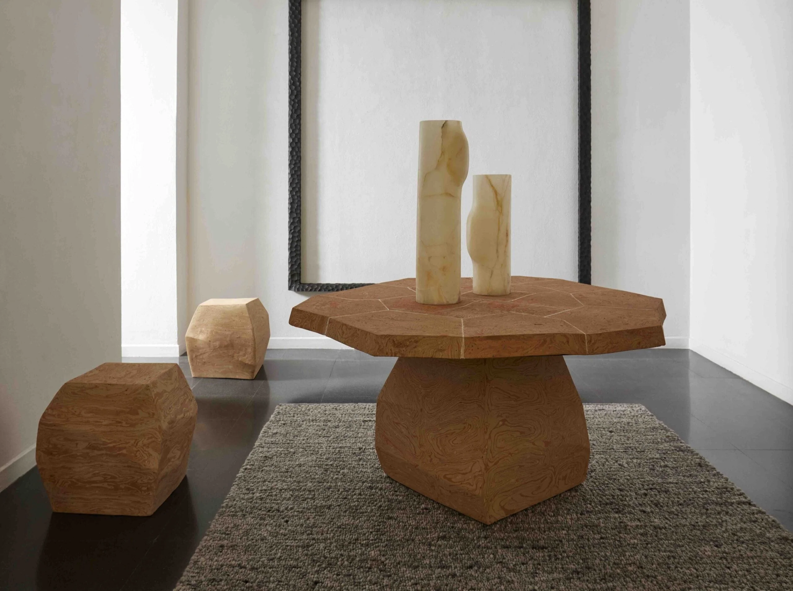 COLLECTION PARTICULIÈRE LUCA ERBA TERRA DINING TABLE L58" x W60.2" x H29.9"