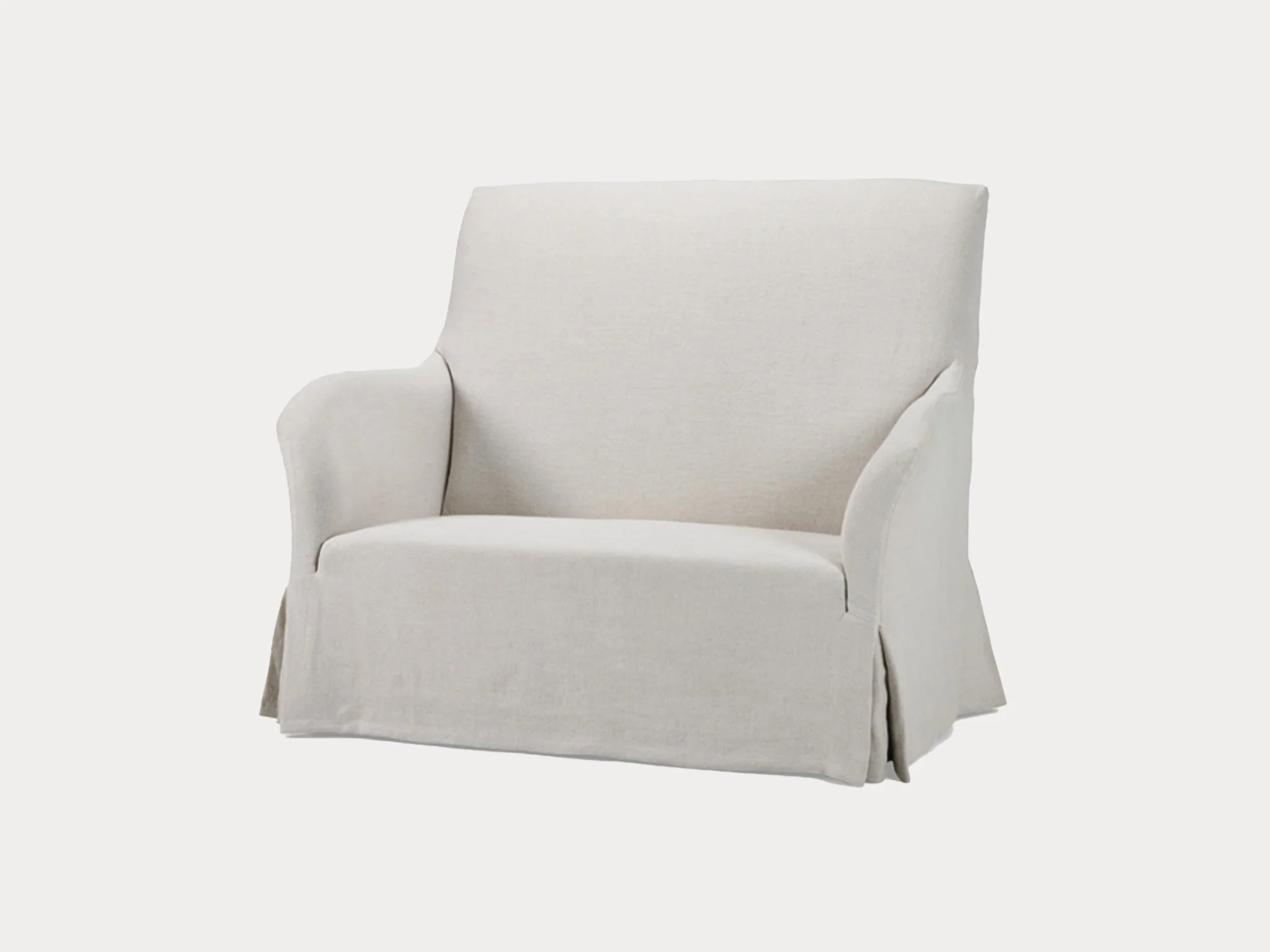 COLLETT & VICTOR CHOUETTE LOVESEAT / SLIP COVERED
