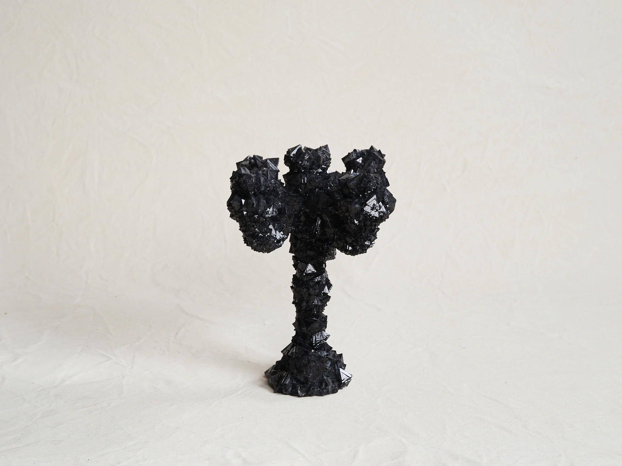 MARK STURKENBOOM OVERGROWN CRYSTAL CANDELABRA LARGE / ANTHRACITE H16.5" x Ø13.8" - Image 4