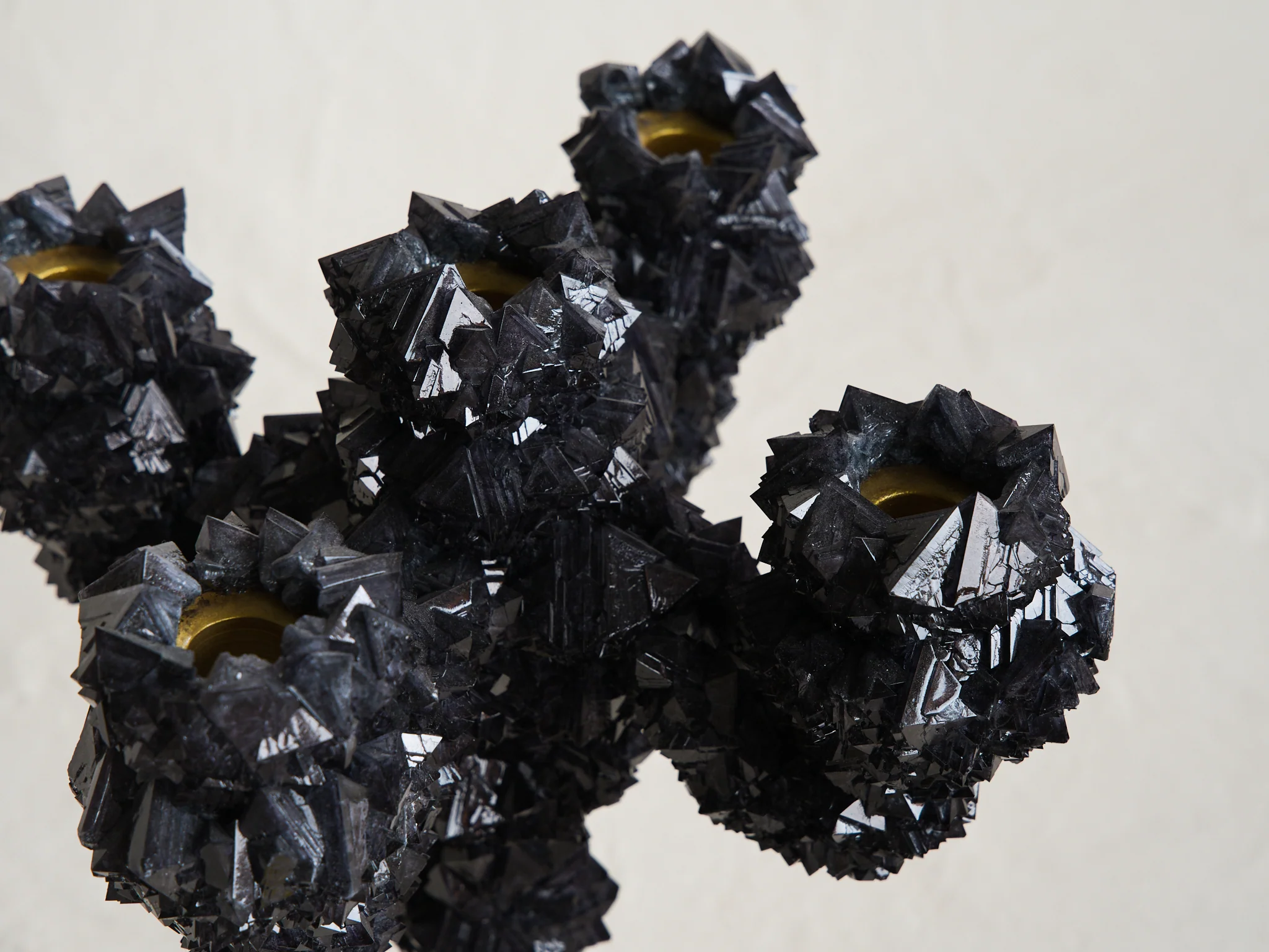 MARK STURKENBOOM OVERGROWN CRYSTAL CANDELABRA LARGE / ANTHRACITE H16.5" x Ø13.8" - Image 6