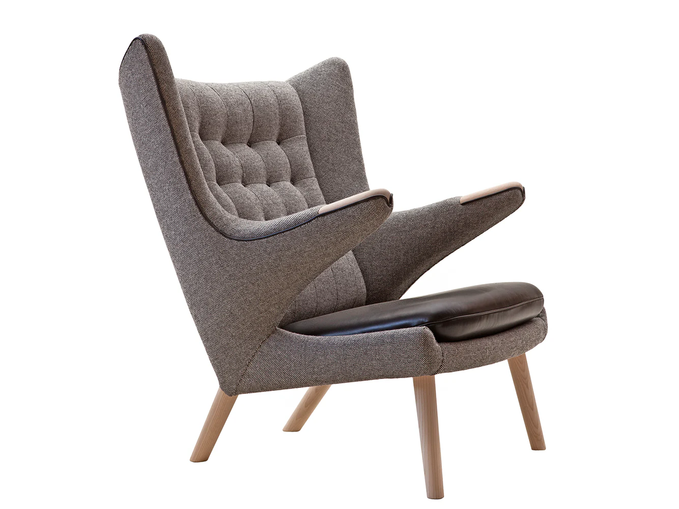 PP MOBLER HANS WEGNER PP19 PAPA BEAR CHAIR W35.4" x D37.4" x H39.8" x SH16.5" - Image 3