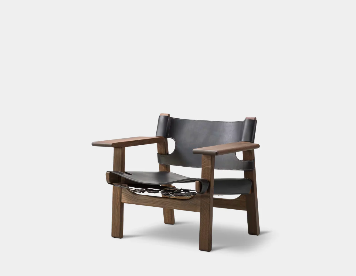 FREDERICIA BORGE MOGENSEN SPANISH CHAIR W32.48" x D23.62" x H26.38" x SH12.99" - Image 3