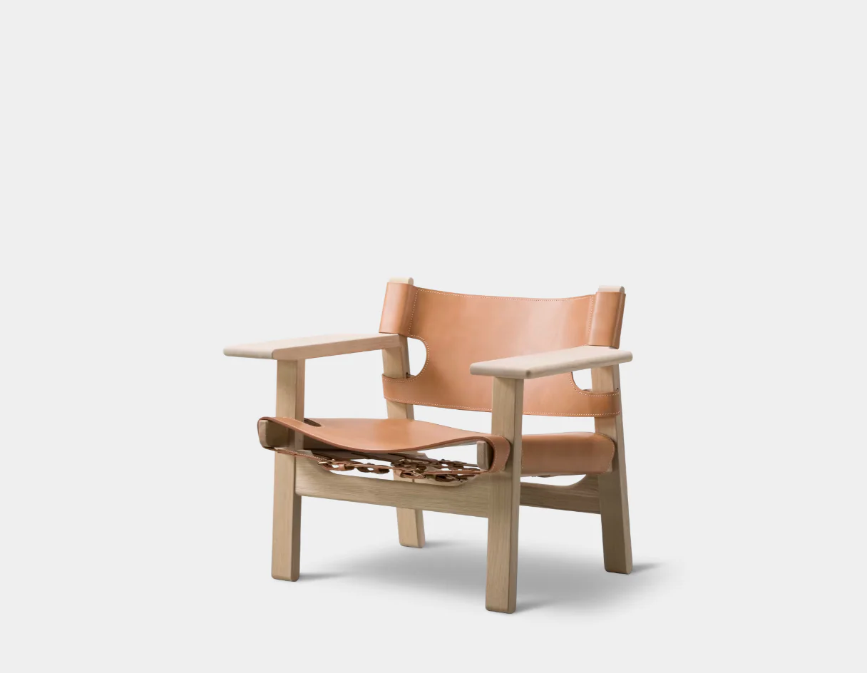 FREDERICIA BORGE MOGENSEN SPANISH CHAIR W32.48" x D23.62" x H26.38" x SH12.99" - Image 4