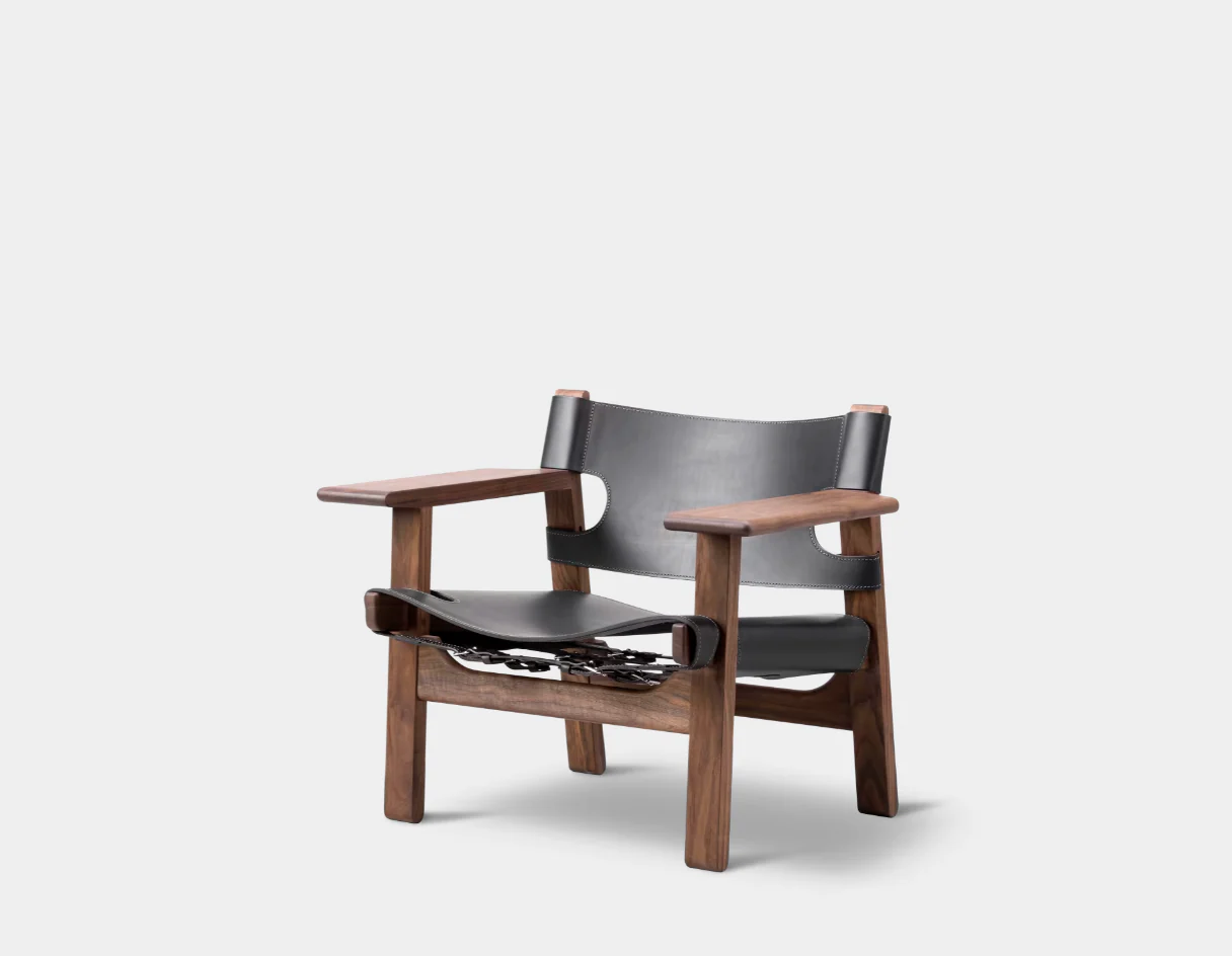 FREDERICIA BORGE MOGENSEN SPANISH CHAIR W32.48" x D23.62" x H26.38" x SH12.99" - Image 5