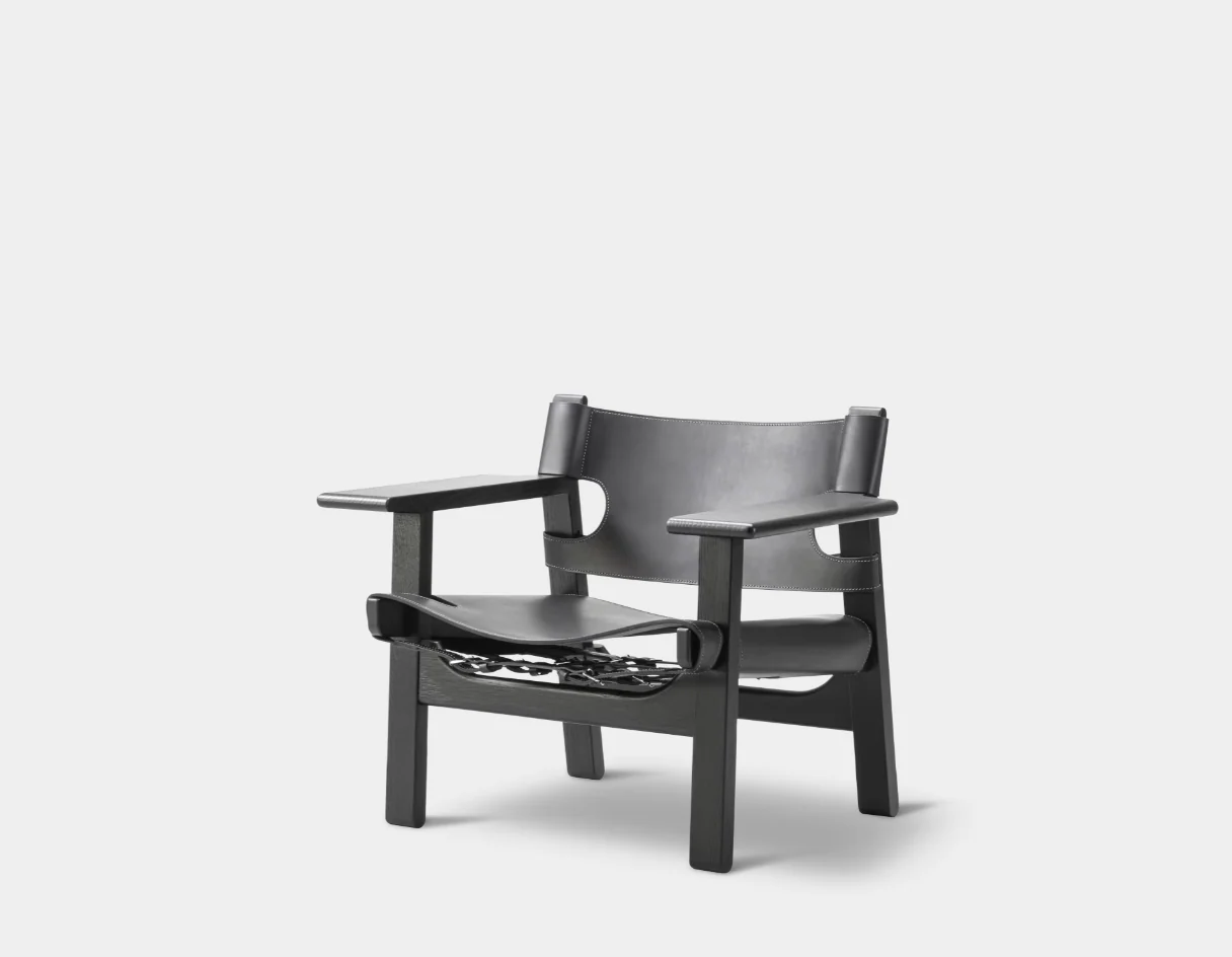 FREDERICIA BORGE MOGENSEN SPANISH CHAIR W32.48" x D23.62" x H26.38" x SH12.99" - Image 6