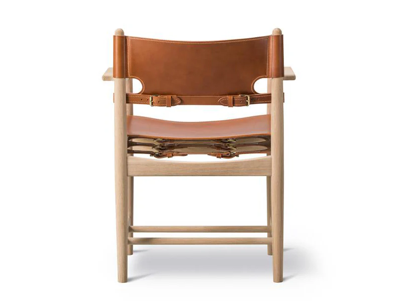 FREDERICIA SPANISH BORGE MOGENSEN DINING ARMCHAIR W25.39" x D18.9" x H33.27" x SH18.11" - Image 3