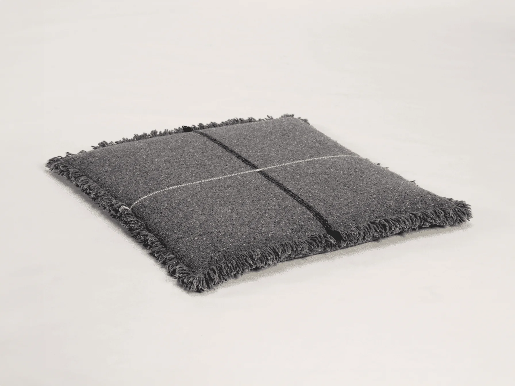 TEIXIDORS ZABU-THOR CUSHION / GRAPHITE GREY 32” x 32"
