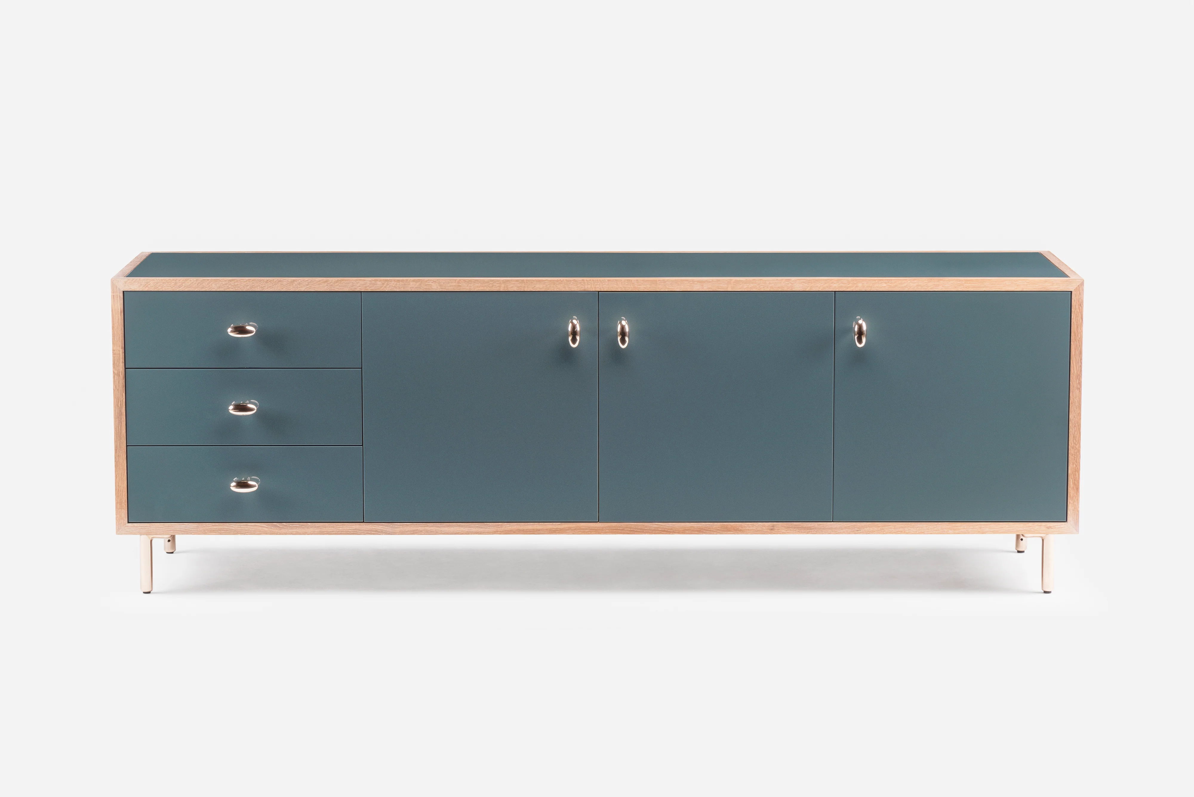 DE LA ESPADA JASON MILLER CLASSON SIDE BOARD 3-DOOR / 3-DRAWER L84" x D23.5" x H28”