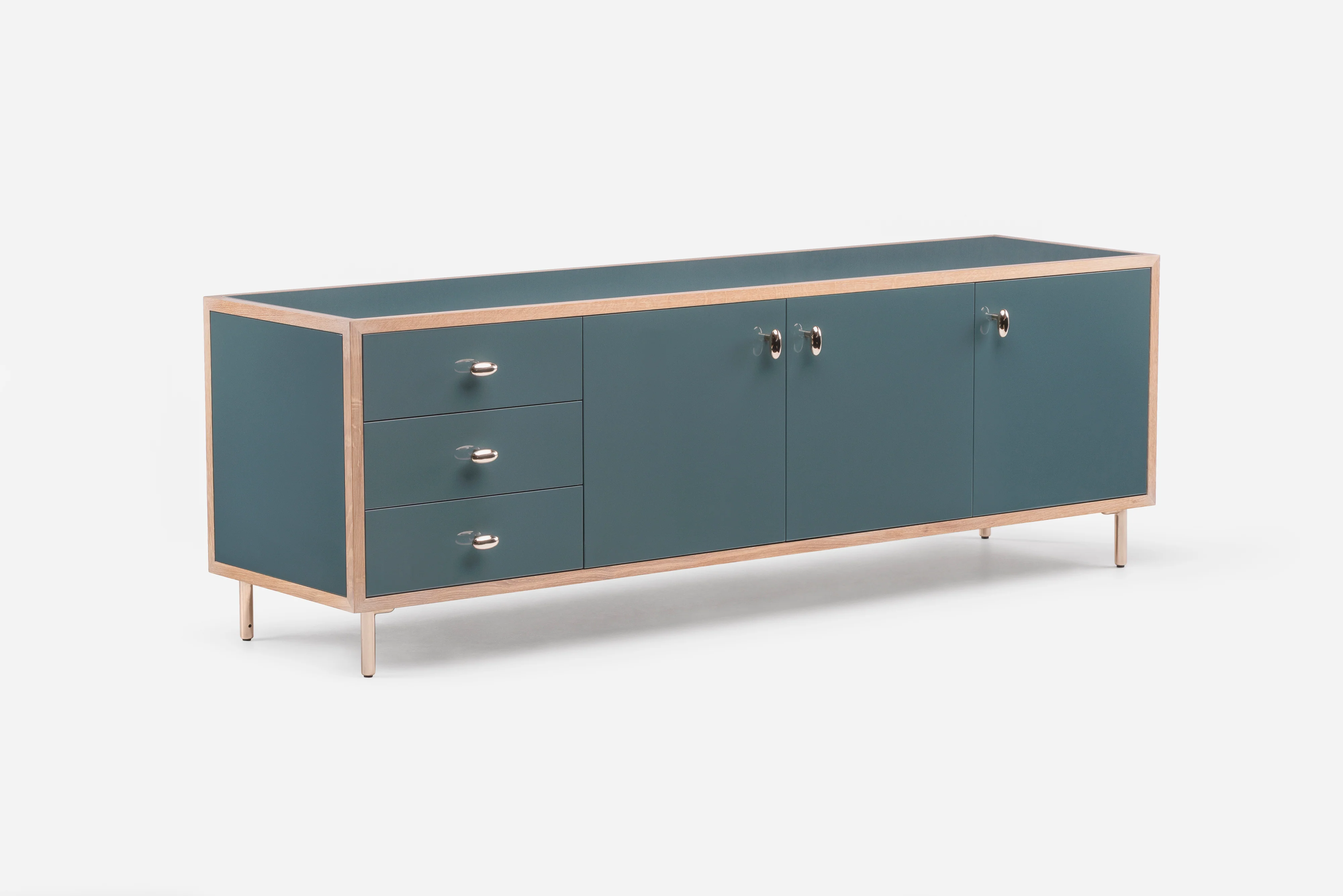 DE LA ESPADA JASON MILLER CLASSON SIDE BOARD 3-DOOR / 3-DRAWER L84" x D23.5" x H28” - Image 2