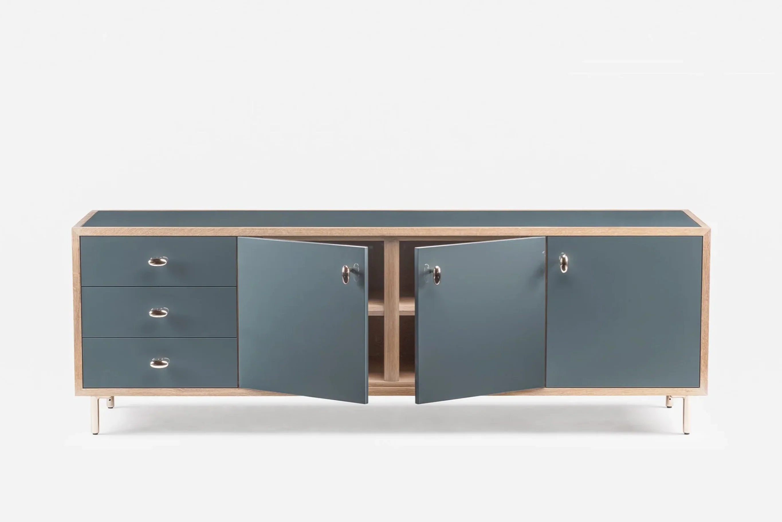 DE LA ESPADA JASON MILLER CLASSON SIDE BOARD 3-DOOR / 3-DRAWER L84" x D23.5" x H28” - Image 3