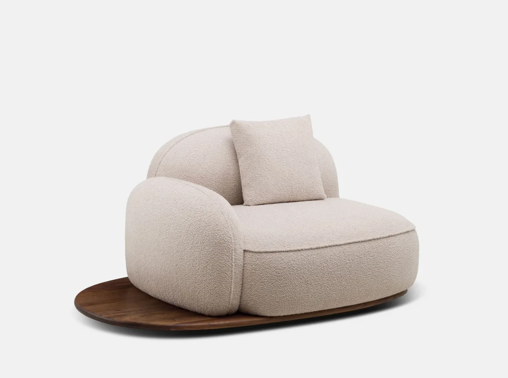 DE LA ESPADA LUCA NICHETTO FAIAL LOUNGE CHAIR / ONE-ARMED W64" x D46.5" x H30.5“ x SH16.5” - Image 2