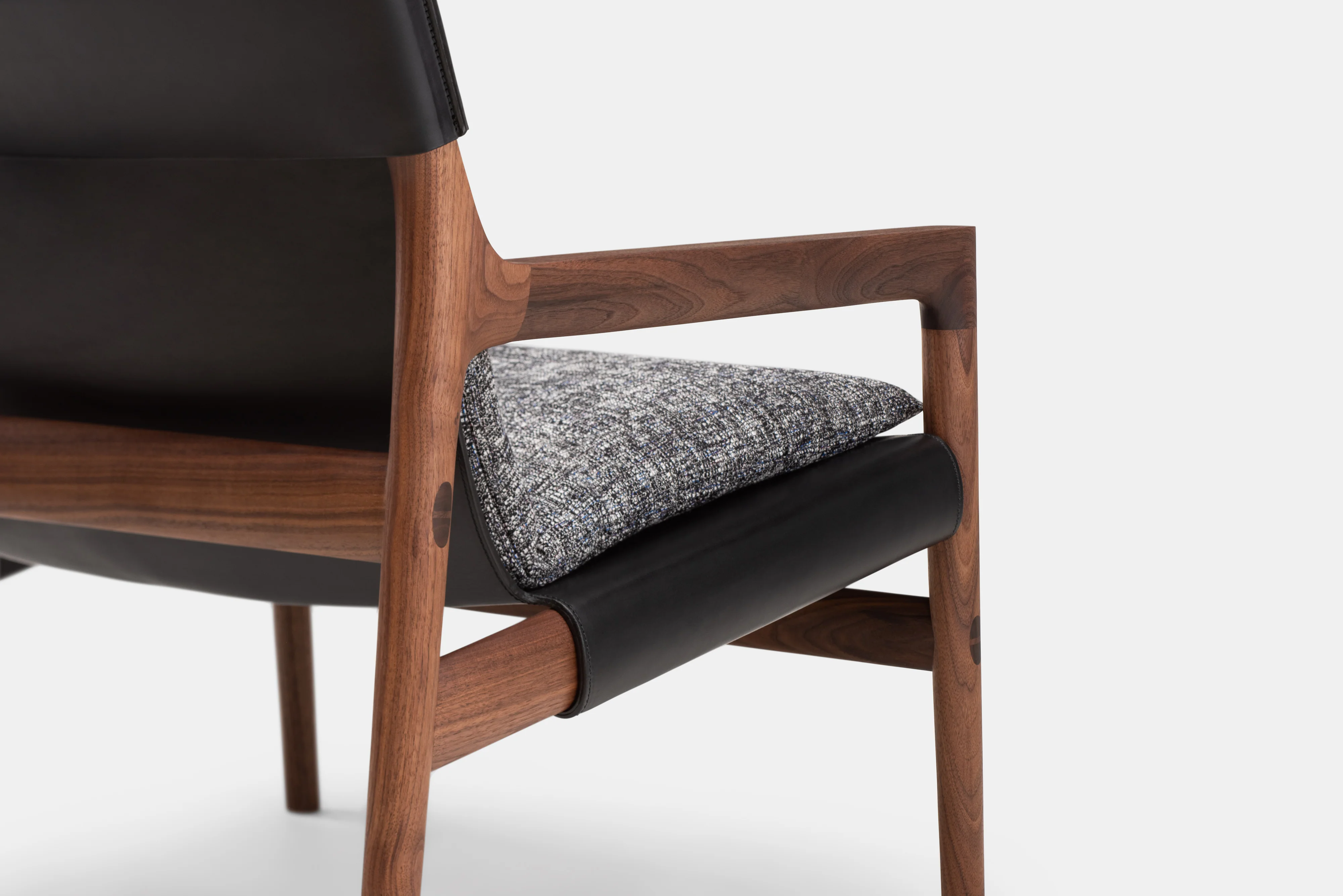 DE LA ESPADA LUCA NICHETTO SELA LOUNGE CHAIR / NARROW ARMS W26.6" x D28" x H30” x SH14.6” - Image 6