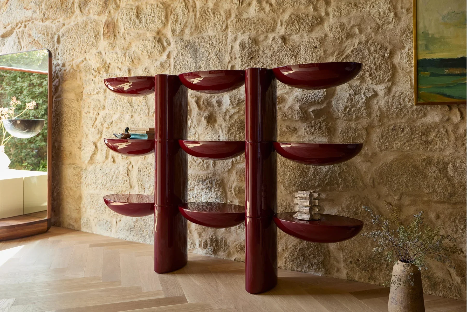 DE LA ESPADA LUCA NICHETTO TAI HEN BOOKSHELF / 3 TIER W85" × D13.8" × H58.3" - Image 4