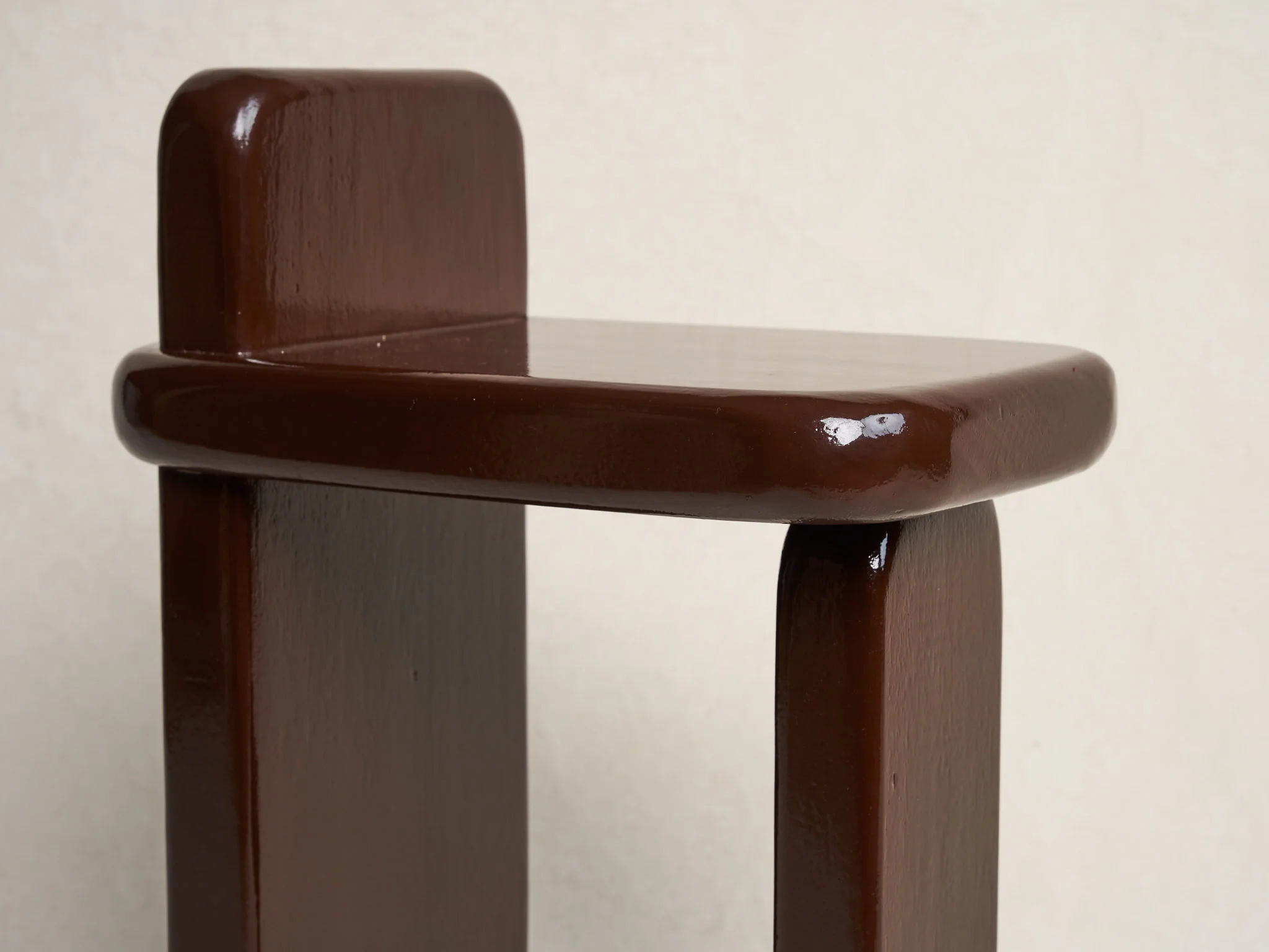 DESTROYERS BUILDERS LACQUERED STOOL H23" x D16" x W10.5" - Image 4