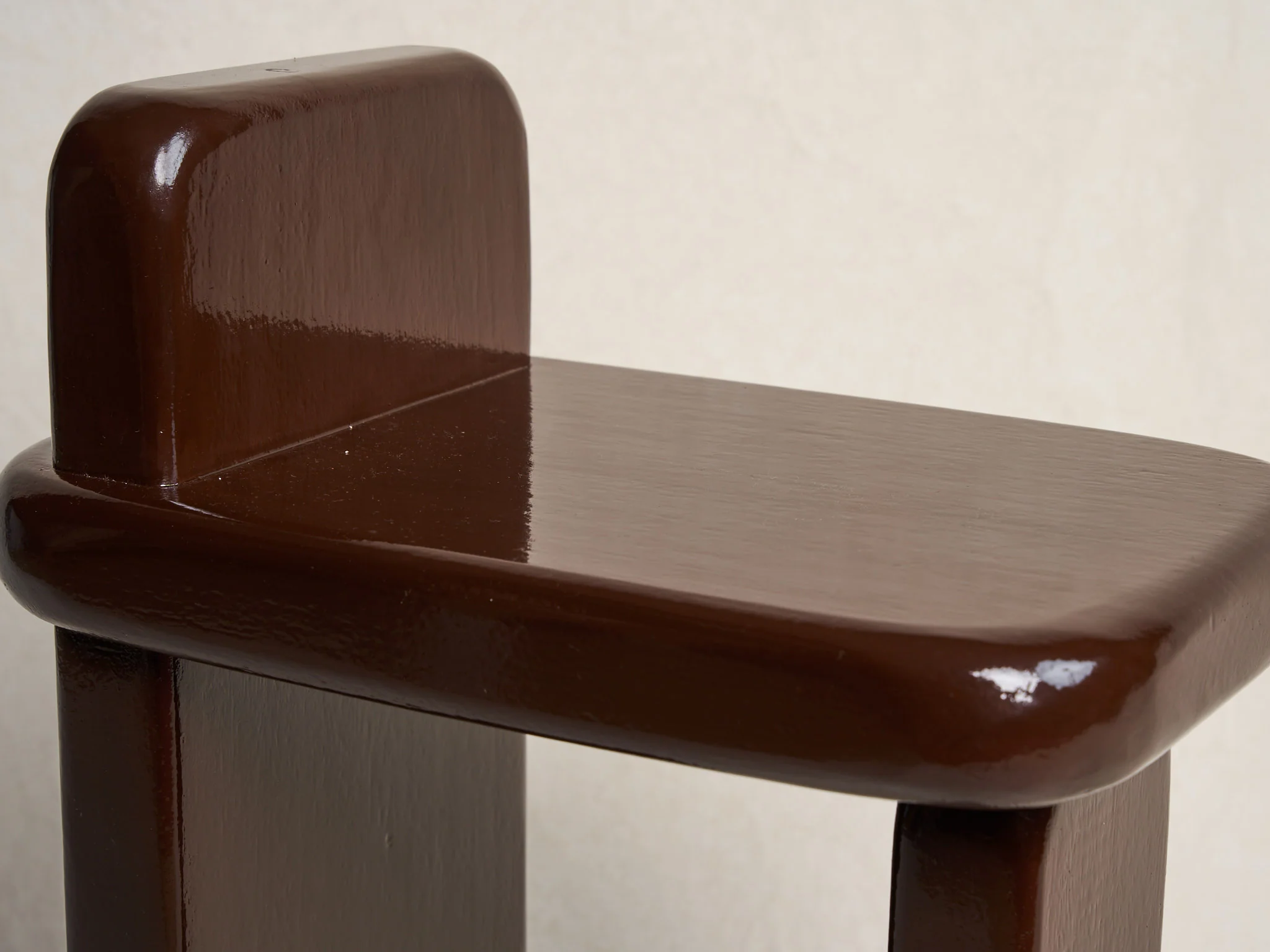 DESTROYERS BUILDERS LACQUERED STOOL H23" x D16" x W10.5" - Image 5
