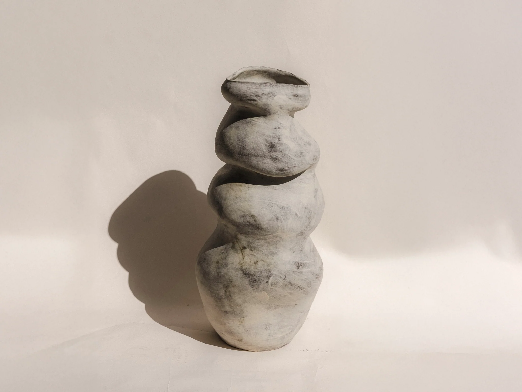 EDITH SEVIGNY-MARTEL FUNGA STONEWARE SCULPTURE W16" x L13" x H38.5"