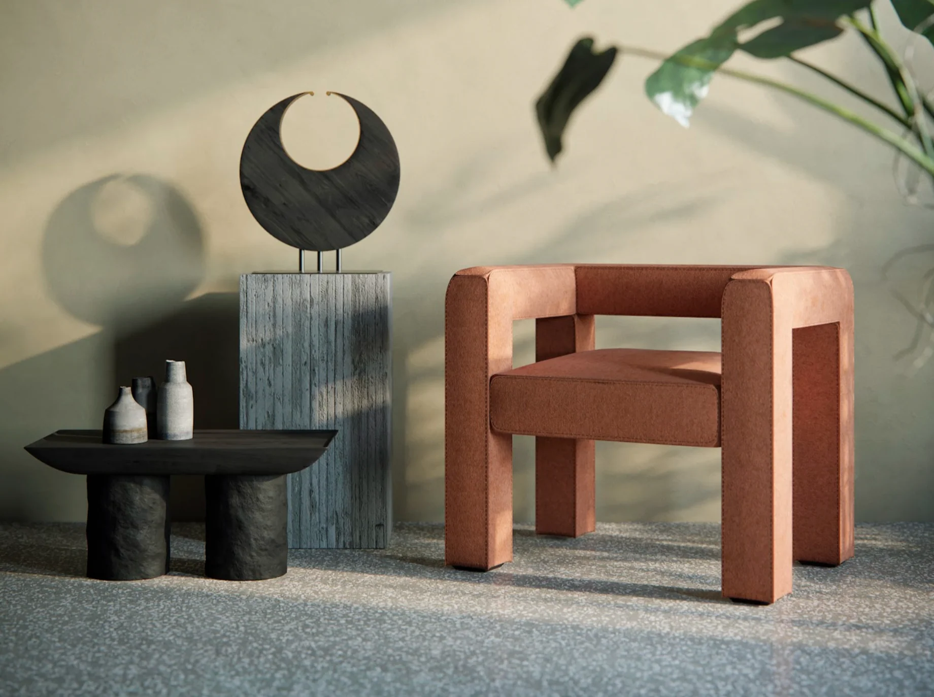 FAÄȘNA TOPTUN ARMCHAIR L29.9" x D21.6" x H26.3" - Image 4