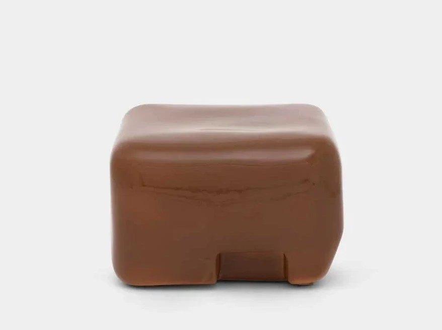 FAYE TOOGOOD COBBLE CERAMIC LOW SIDE TABLE / STOOL H13" x W20.5" x D20.5" - Image 6
