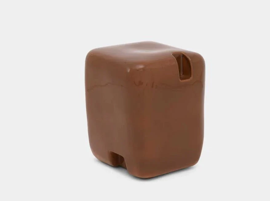 FAYE TOOGOOD COBBLE CERAMIC TALL SIDE TABLE / STOOL H18.1" x W14.6" x D14.6" - Image 4