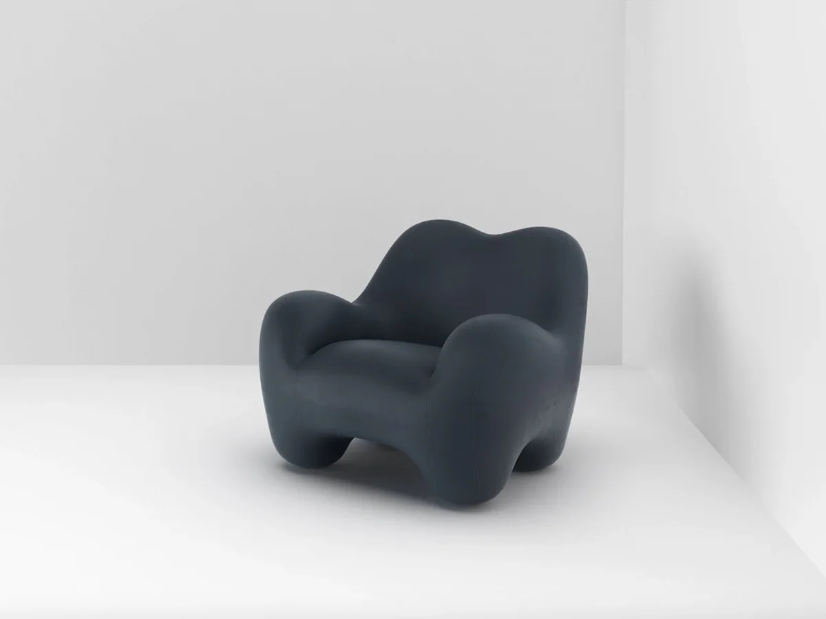 FAYE TOOGOOD GUMMY ARMCHAIR / SAVANNE LEATHER H34.6" x W41.7" x D41.7" x SH17.3" - Image 6