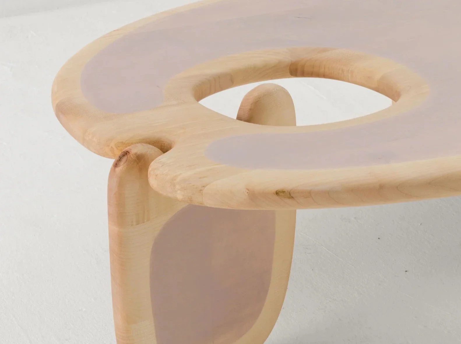 FAYE TOOGOOD PALETTE COFFEE TABLE / SOFT LILAC H15.4" x W59.1" x D39.4" - Image 4