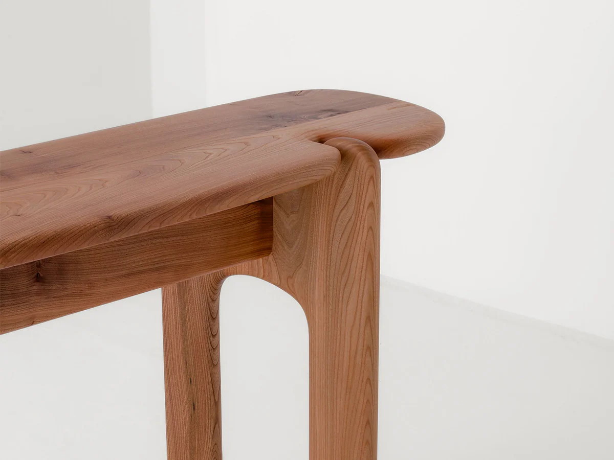 FAYE TOOGOOD PALETTE CONSOLE / LIMED OAK H35.4" x W63" x D18.1" - Image 3