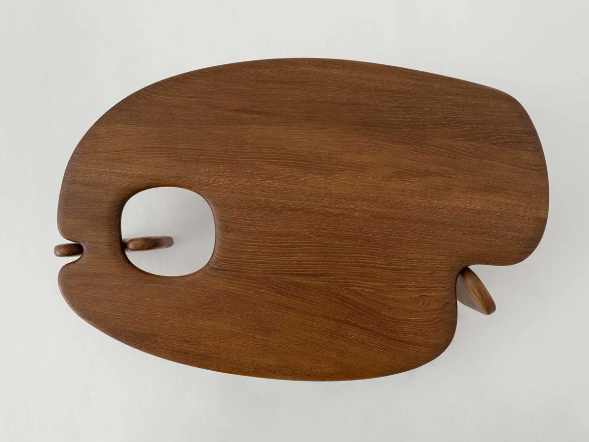 FAYE TOOGOOD PALETTE COFFEE TABLE / LIMED OAK H15.4" x W59.1" x D39.4" - Image 4