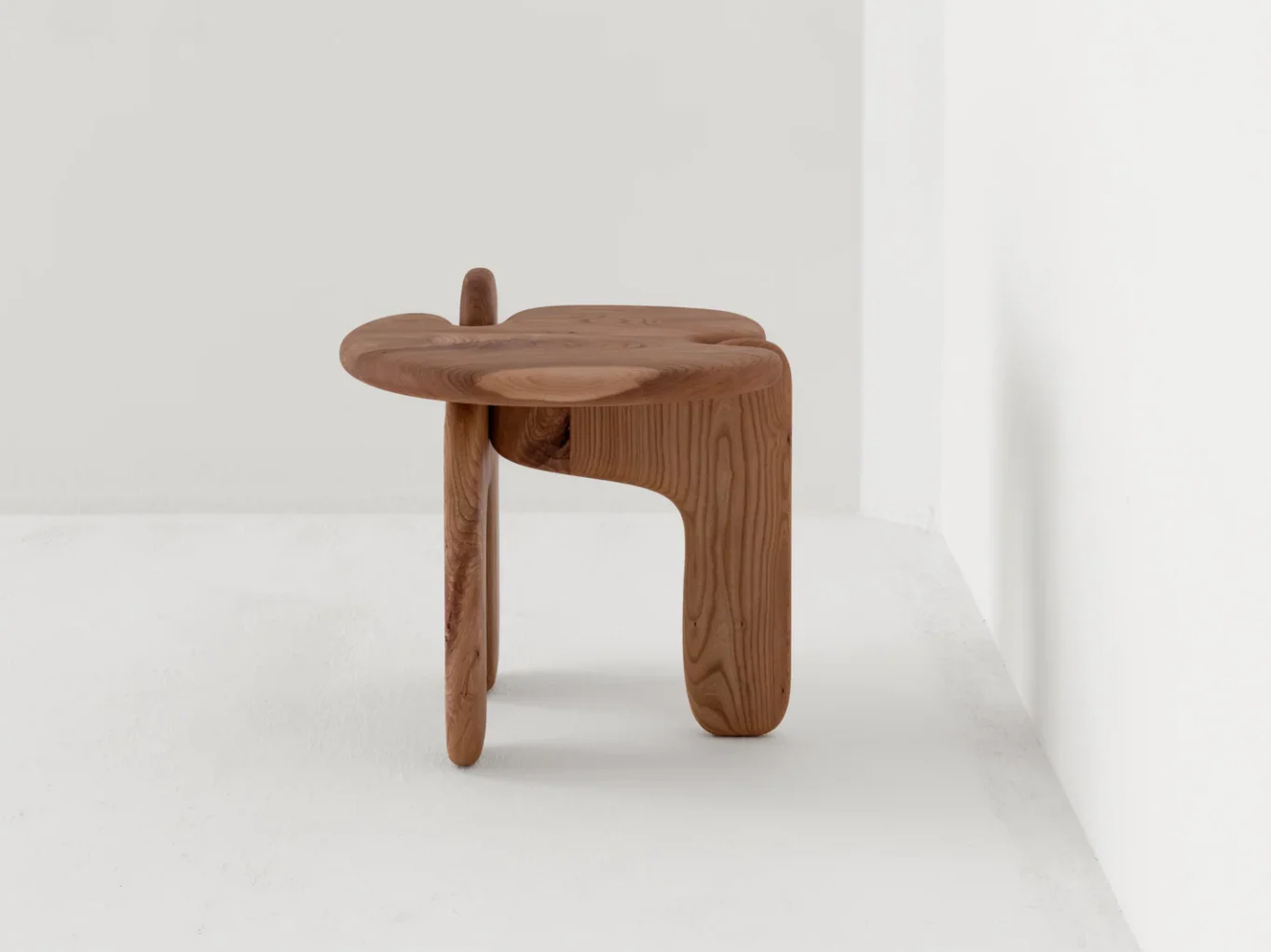 FAYE TOOGOOD PALETTE SIDE TABLE / LIMED OAK H19.3" x W20.5" x D20.1" - Image 2