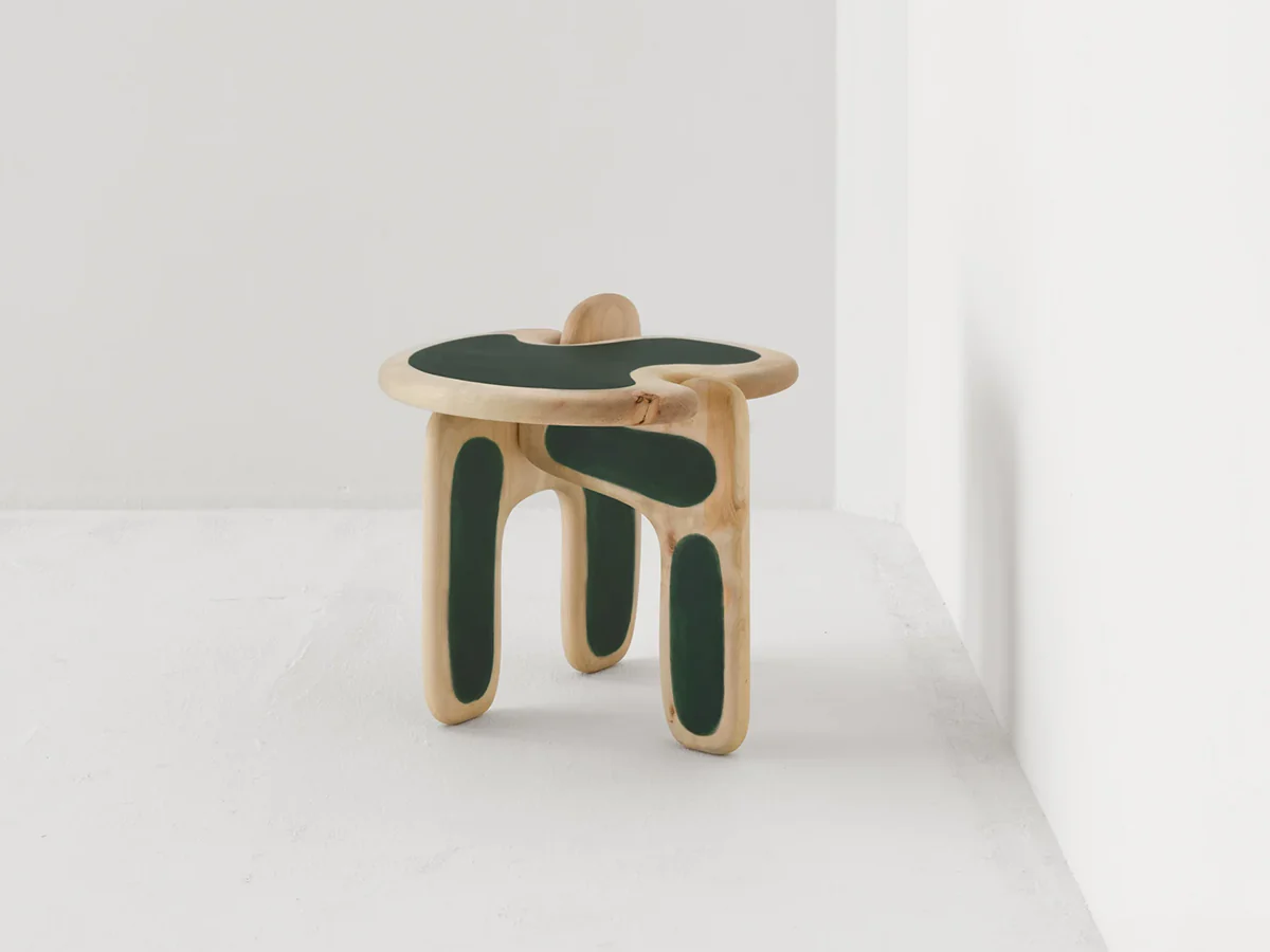 FAYE TOOGOOD PALETTE SIDE TABLE / SAPPHIRE H19.3" x W20.5" x D20.1" - Image 2