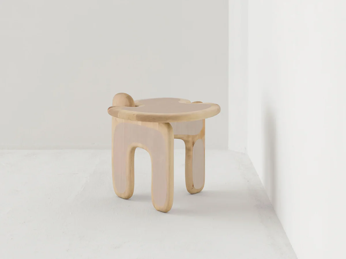 FAYE TOOGOOD PALETTE SIDE TABLE / SOFT LILAC H19.3" x W20.5" x D20.1"
