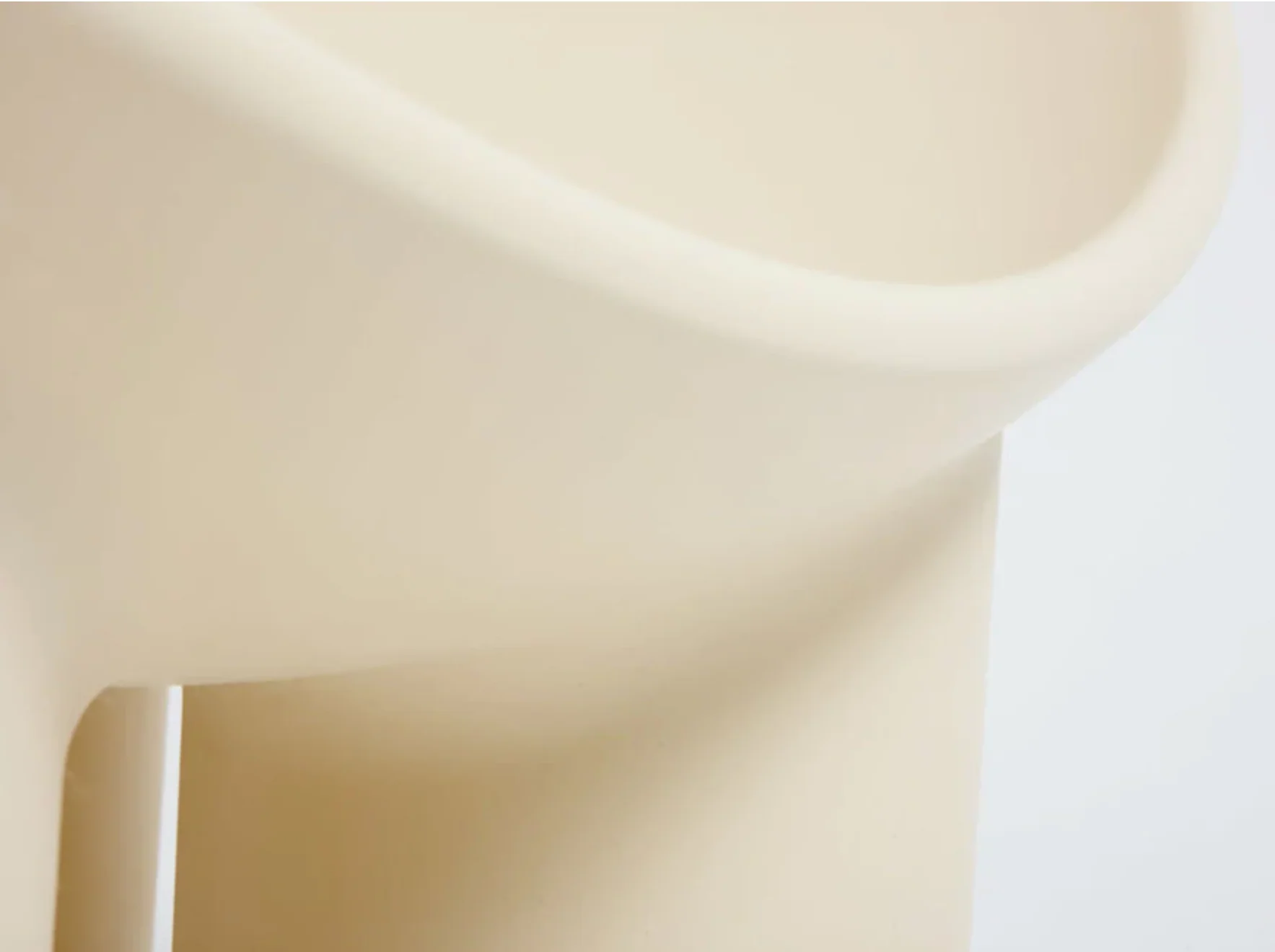 FAYE TOOGOOD ROLY-POLY CHAIR / CREAM H24” x D23.2” x W33. 5” x SH13" - Image 3