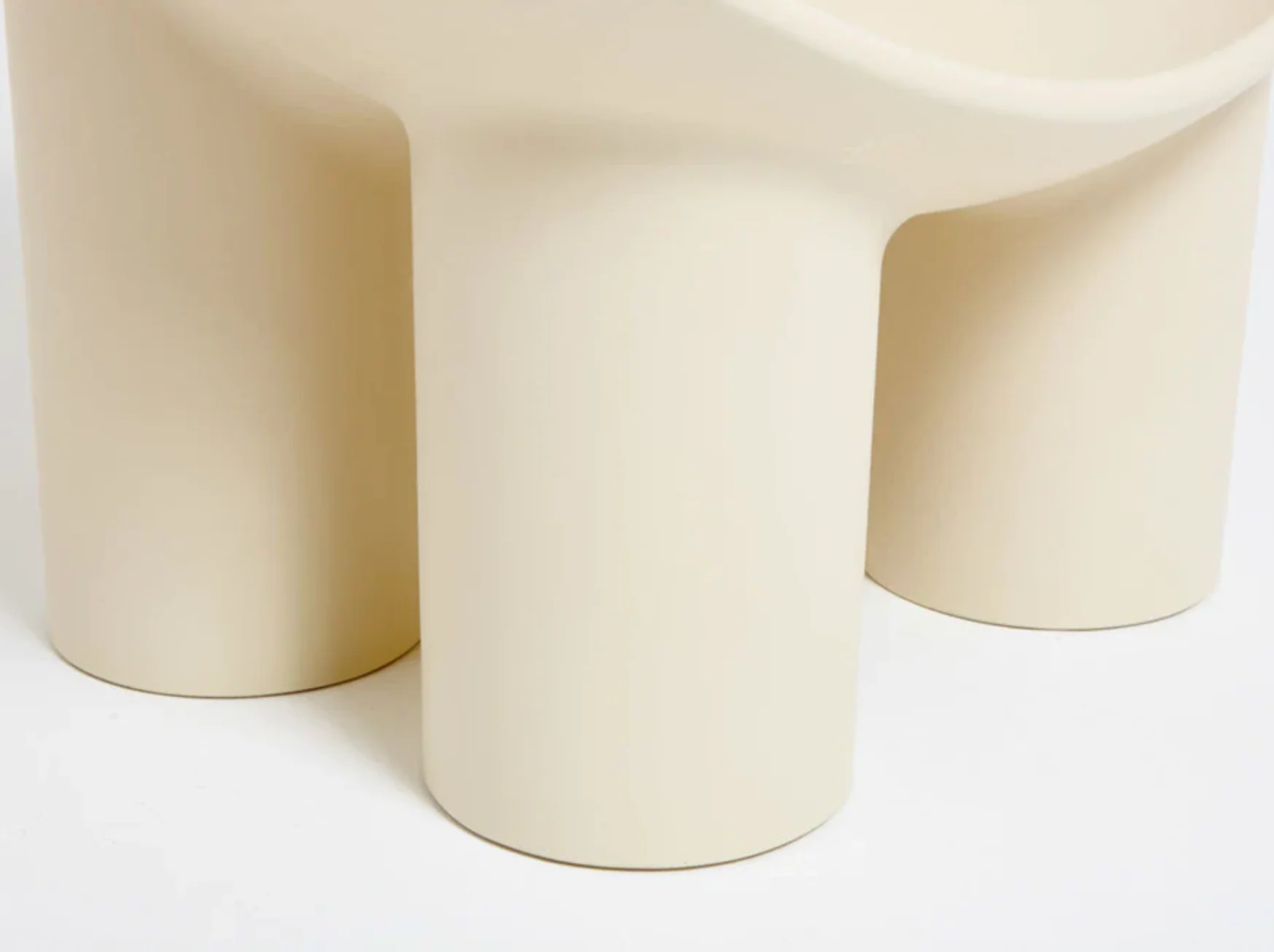 FAYE TOOGOOD ROLY-POLY CHAIR / CREAM H24” x D23.2” x W33. 5” x SH13" - Image 4