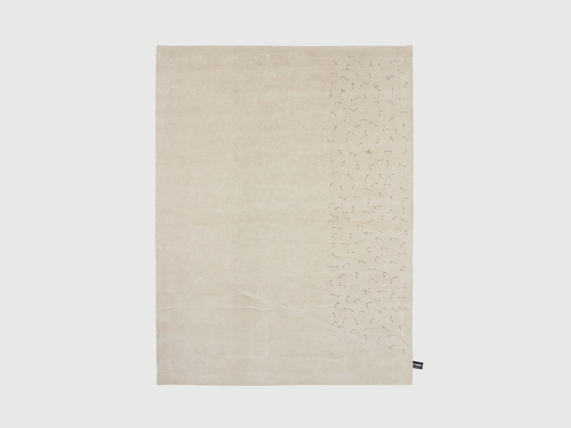 CC-TAPIS FAYE TOOGOOD TACK RUG / CREAM 7'5" x 9'8"