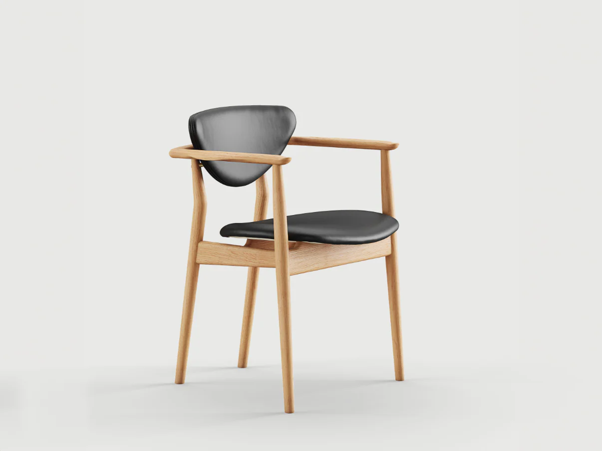 FINN JUHL 109 CHAIR W25" x D18" x H29.5" x SH17.7"